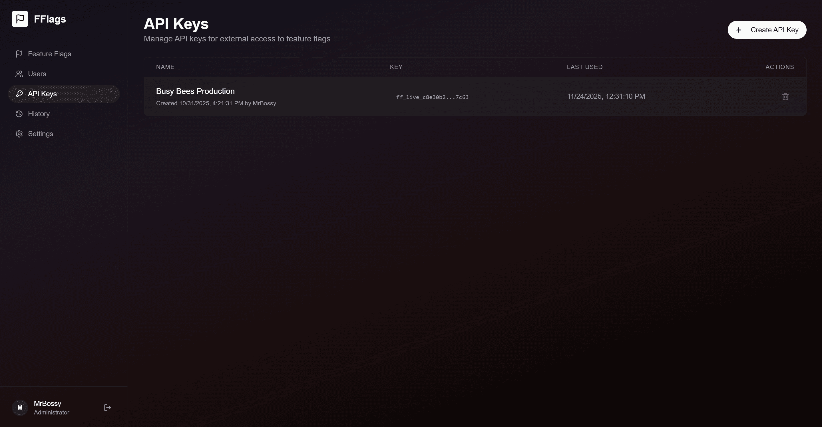 Feature Flags Management System screenshot 3