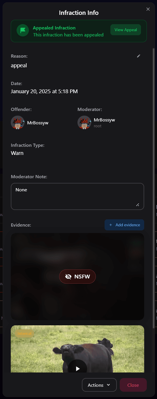 Bulk Moderation Panel screenshot 5